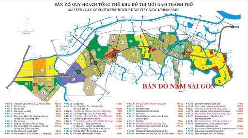 Bản đồ khu Nam Sài Gòn