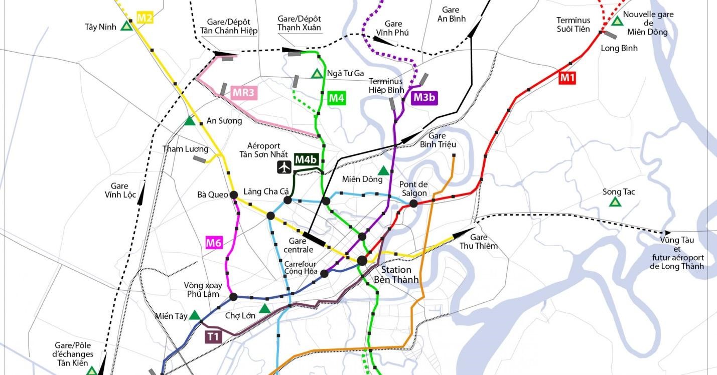 Chi tiết và sơ đồ quy hoạch tuyến metro số 4