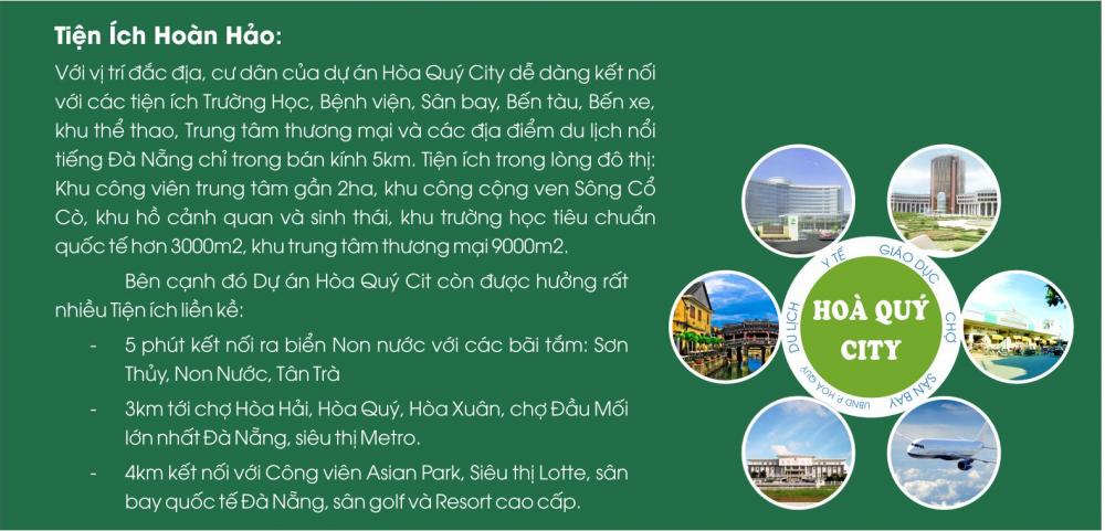 Đất giá rẻ trung tâm Đà Nẵng chỉ có tại khu đô thị Hòa Quý City 