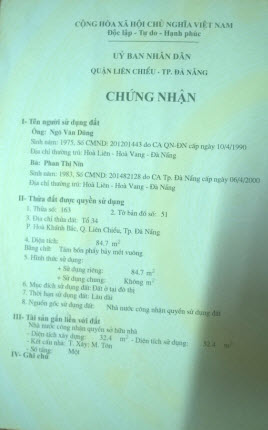 Cần bán gấp căn nhà cấp 4 tại kiệt 383/26 Nguyễn Lương Bằng - Hòa khánh bắc - Liên Chiểu - Đà Nẵng