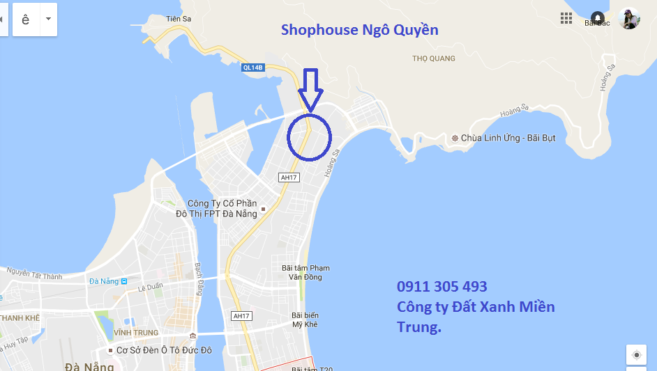 Bán nhà đường Ngô Quyền, Sơn Trà, 3 tầng, DT 100m2, nhận ngay sổ hồng, cách biển 700m