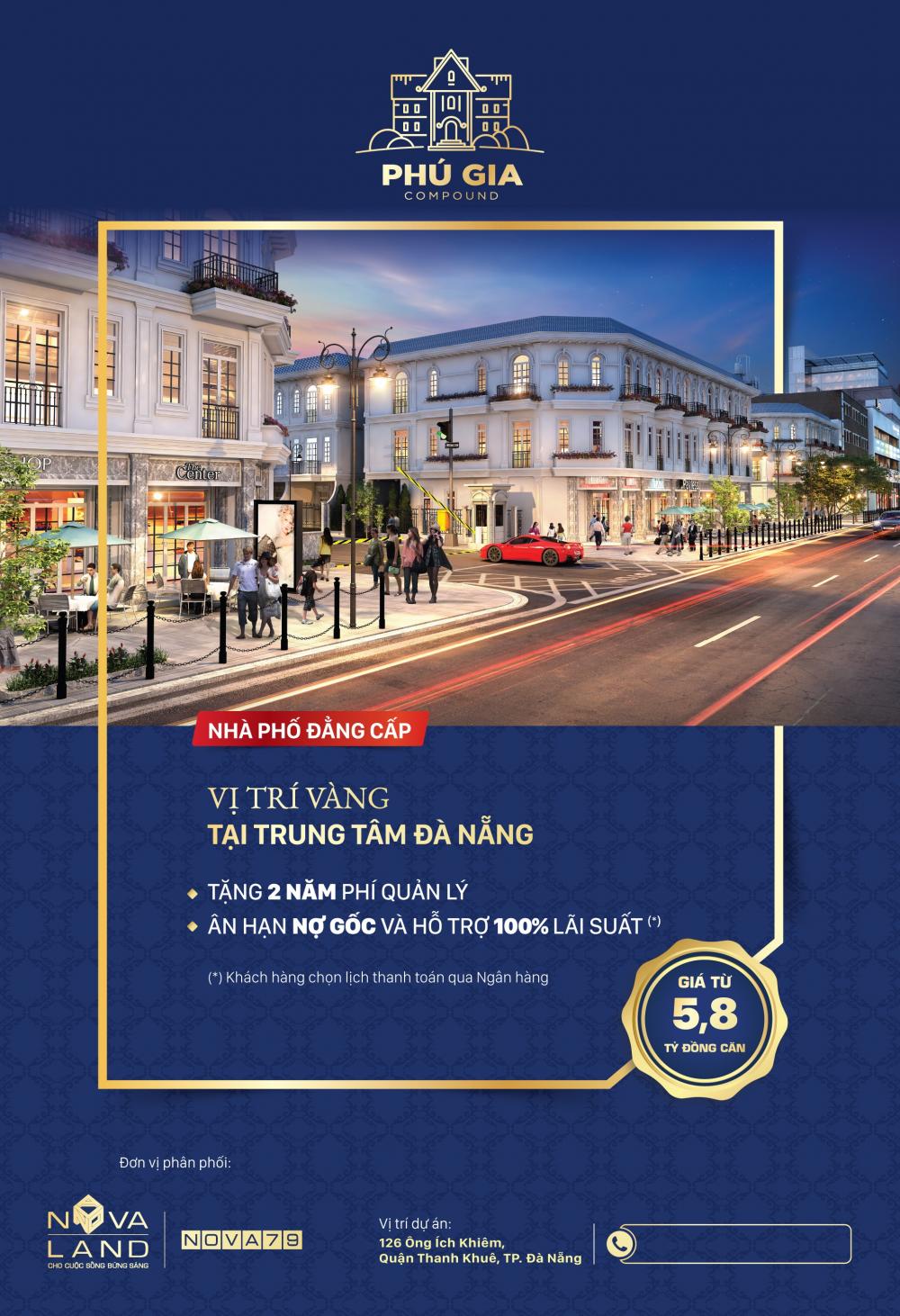 Mở bán chính thức 30 căn Phú Gia Compound nhà phố Châu Âu ngay trung tâm Đà Nẵng