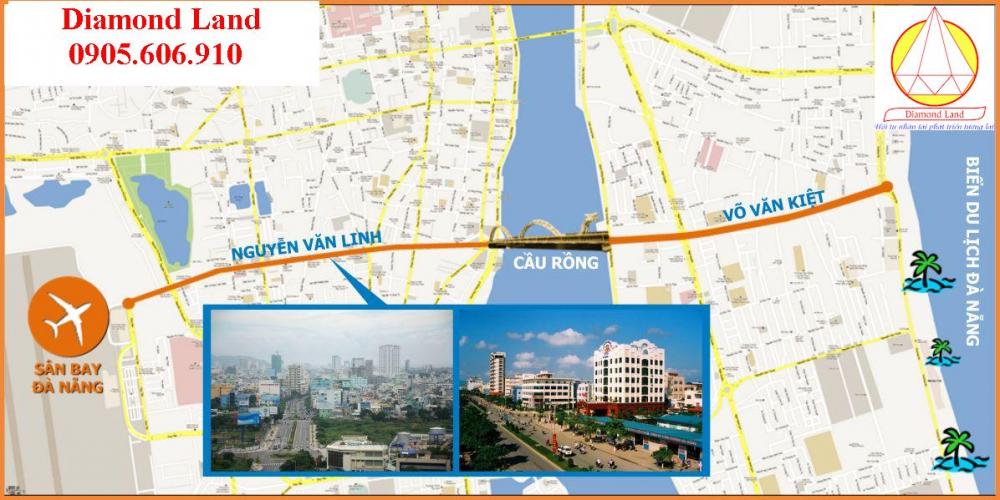 Bán gấp nhà MT đường Nguyễn Văn Linh, Đà Nẵng, đoạn sát khách sạn Samdi, 4 tầng, 103,5m2 đất