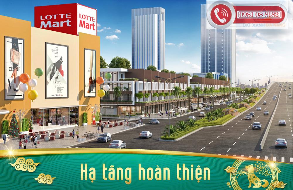 Nhà phố 4 tầng trung tâm Đà Nẵng, ngay cạnh siêu thị Lotte Mart, tiện kinh doanh
