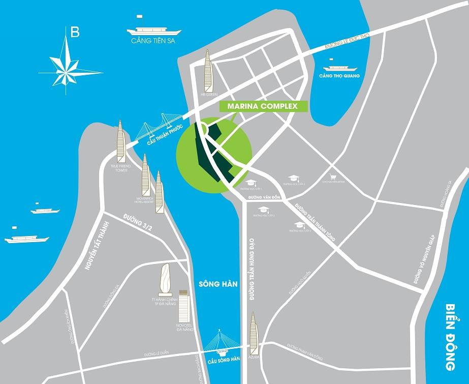 Marina Complex - Một Khu Thương Mại Chuẩn Singapor Ngay Bên Bờ Sông Hàn