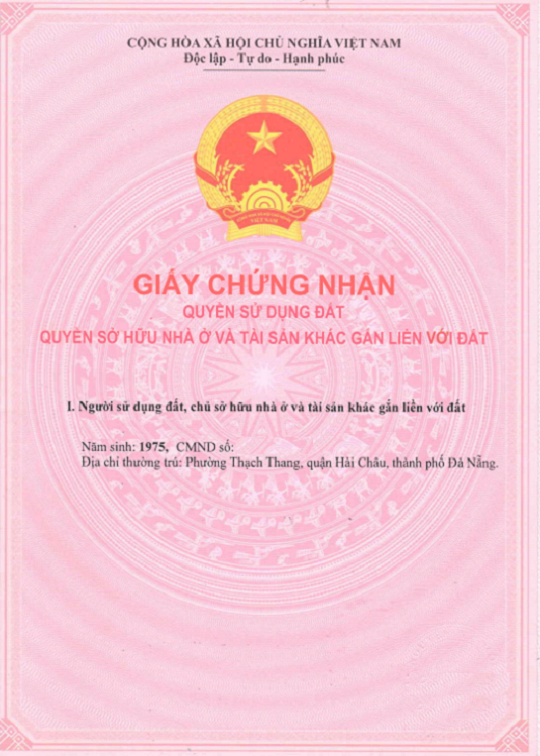 Bán nhà mặt tiền Trần Quốc Toản, Hải Châu 1, Đà Nẵng