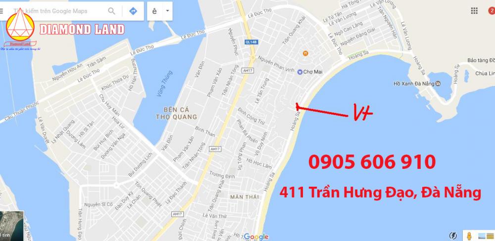 Bảng tổng hợp đất HOT đầu tuyến Sơn Trà,Đà Nẵng giá đầu tư .LH ngay :0905.606.910