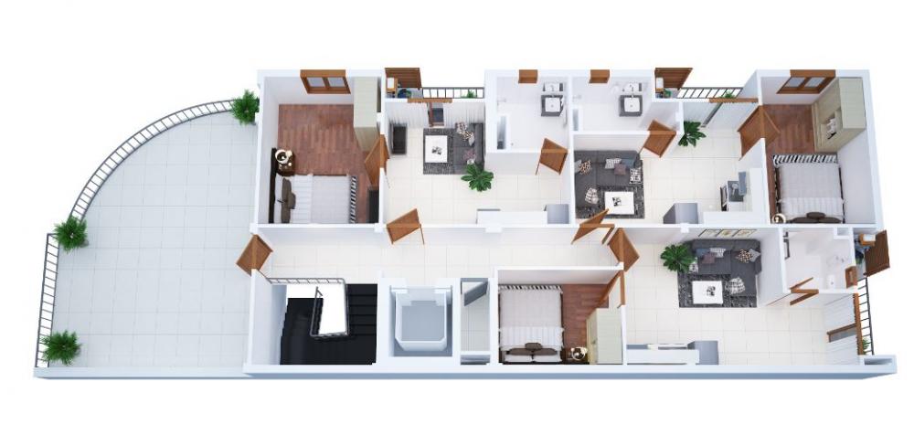 Cho thuê dài hạn căn hộ mini đầy đủ nội thất chỉ từ 4,3triệu/ tháng