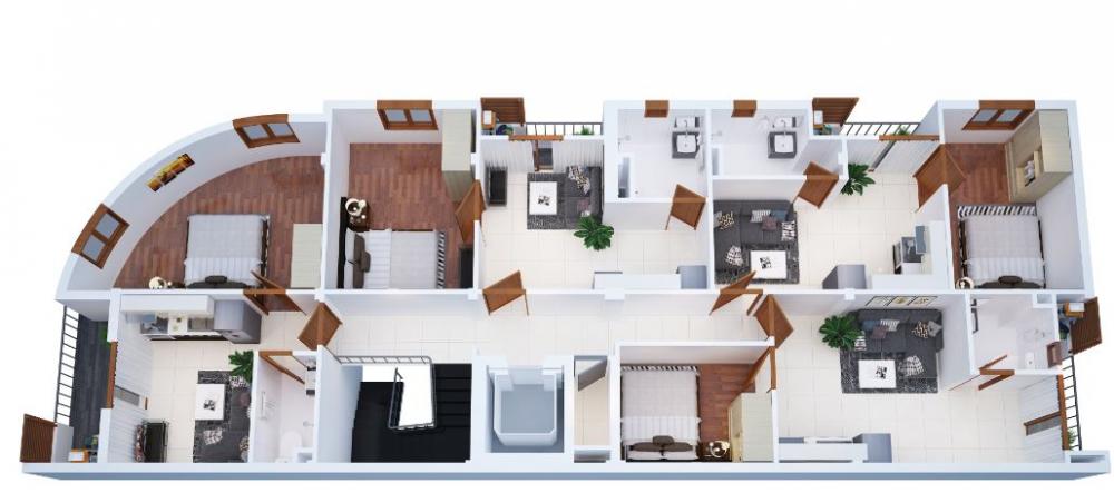 Cho thuê dài hạn căn hộ mini đầy đủ nội thất chỉ từ 4,3triệu/ tháng
