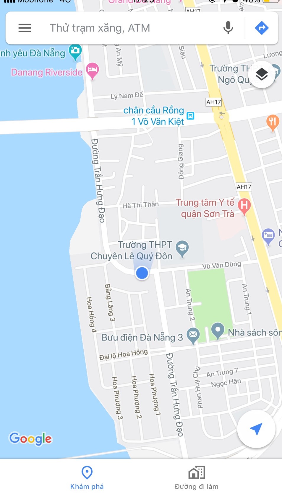 Bán đất mặt tiền Trần Hưng Đạo, Sơn Trà. DT: 5x20m, giá: 14.8 tỷ