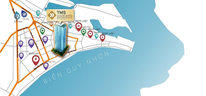Bán căn hộ TMS Quy Nhơn, Tầng 12A, View Thành Phố, S=45m2, $=1.4 tỷ, Liên hệ: 089 66 55 833