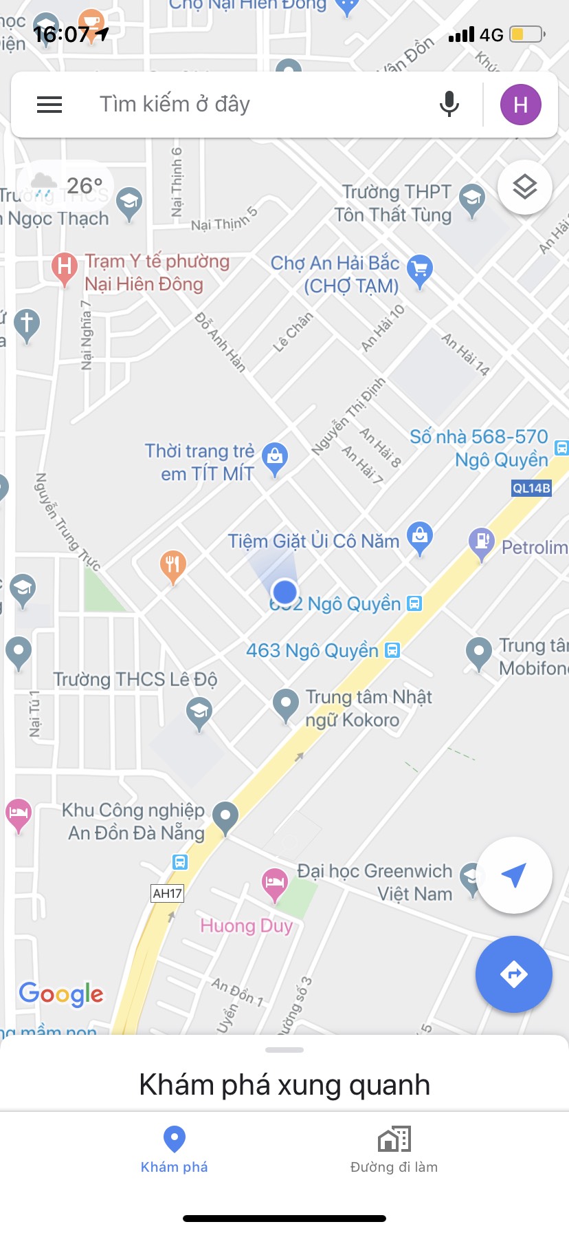 Bán nhà mặt tiền 2 tầng 100m2 đường Nguyễn Chí Diễu, 6,1 tỷ 