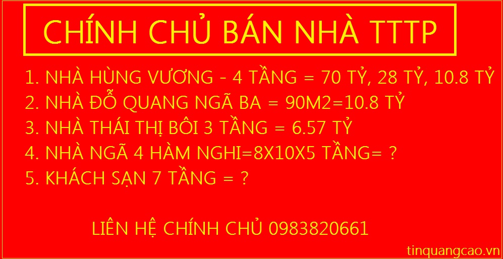 Chính chủ bán nhiều nhà mặt tiền ngay trung tâm thành phố Đà Nẵng 