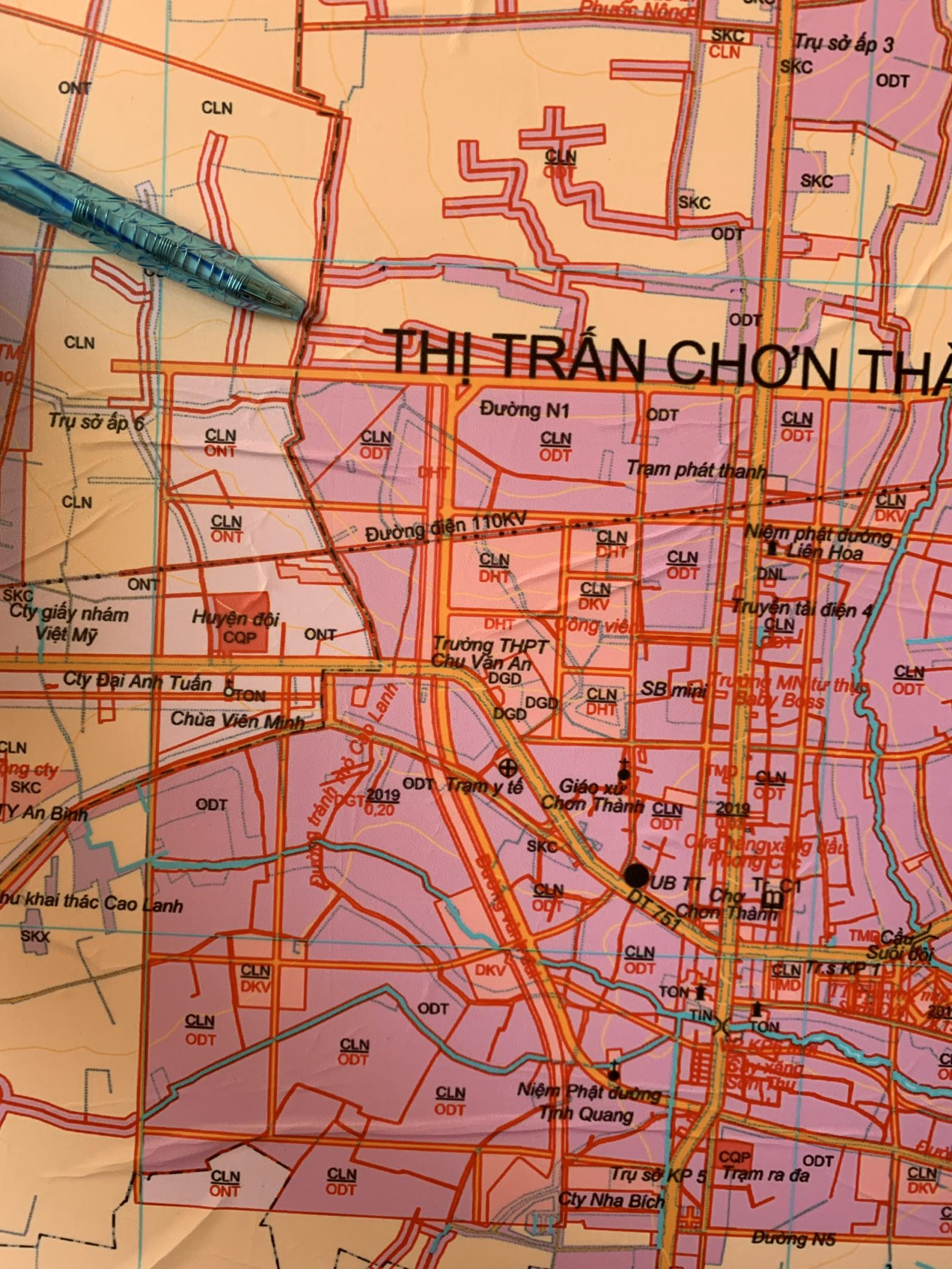 Bán lô góc đường Ngô Đức Kế, KP 2 thị trấn Chơn Thành, Bình Phước. 660m2 giá chỉ 1250 triệu