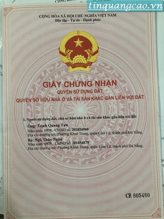 Chính chủ cần bán nhà mặt tiền đường Thanh Vinh 10, quận Liên Chiểu, Tp Đà Nẵng.
