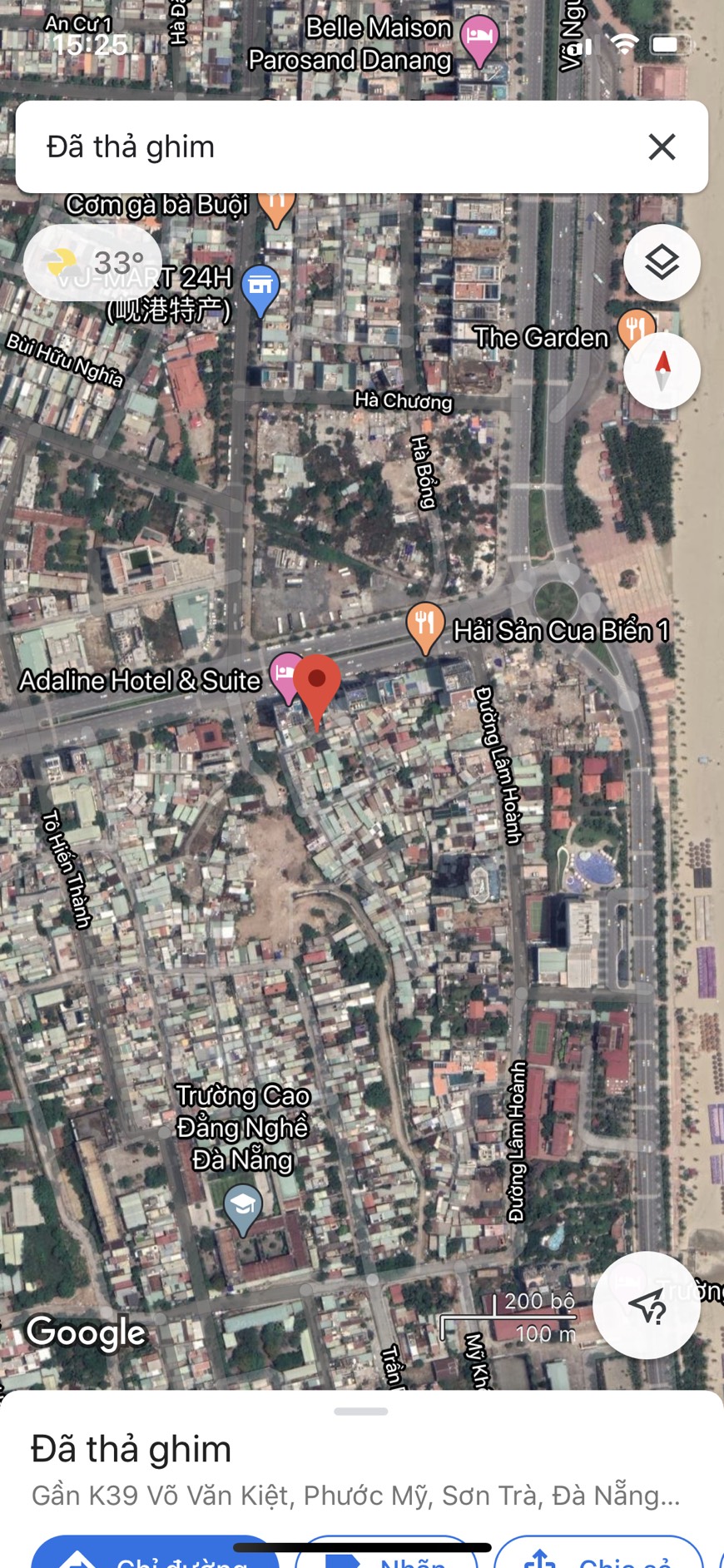 Bán đất kiệt 39 đường Võ Văn Kiệt,Đà Nẵng cách đường chính 20 m,cách biển 100 m Giá rẻ .LH :0905606910