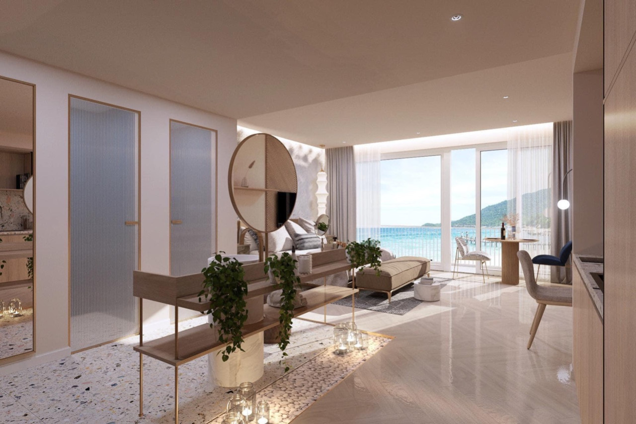 Chỉ 1,4 tỷ sở hữu căn hộ 5sao view trực diện biển An Bàng. 