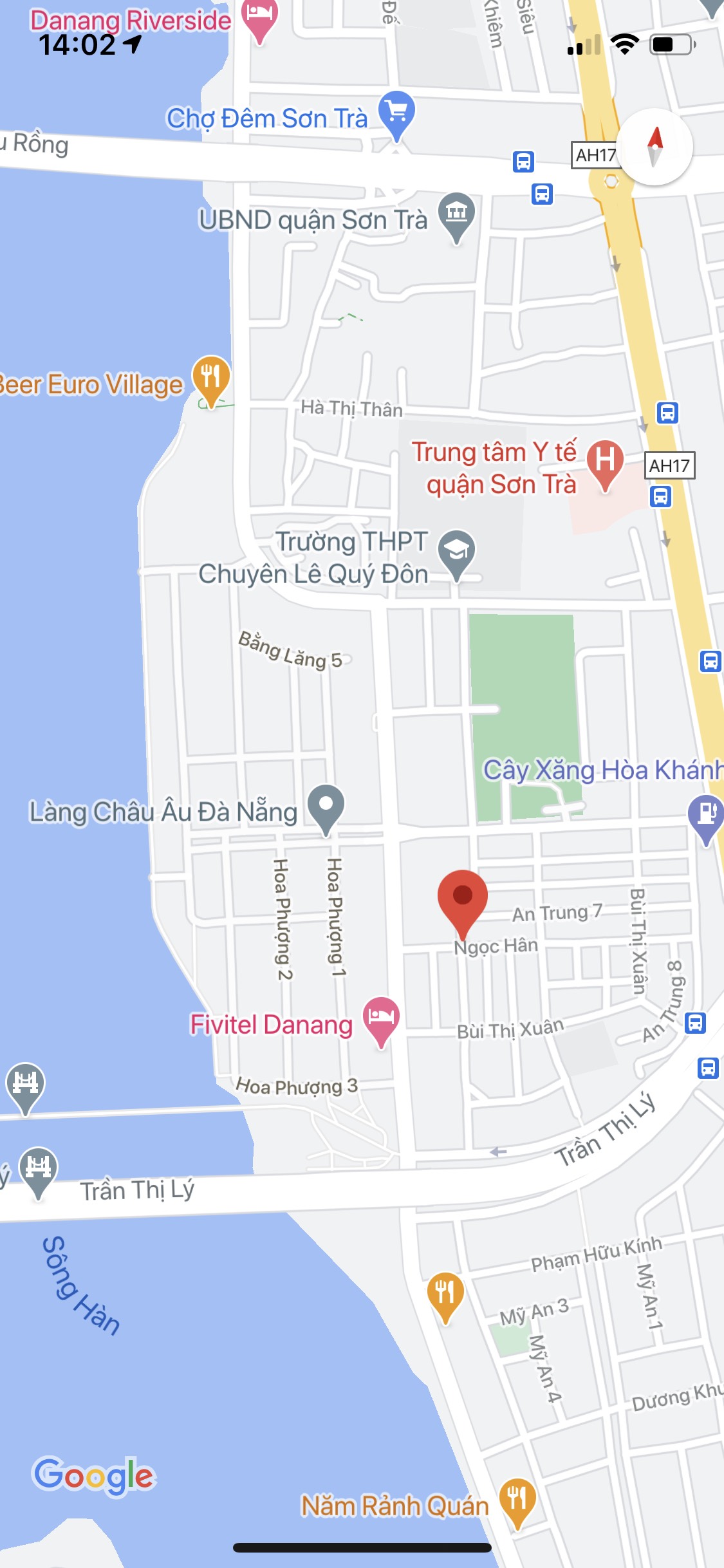 Bán nhà 4 tầng 2 mặt tiền đường 5m5 gần Trần Hưng Đạo, Sơn Trà. DT: 80m2, ngang hơn 6m, giá: 8,4 tỷ