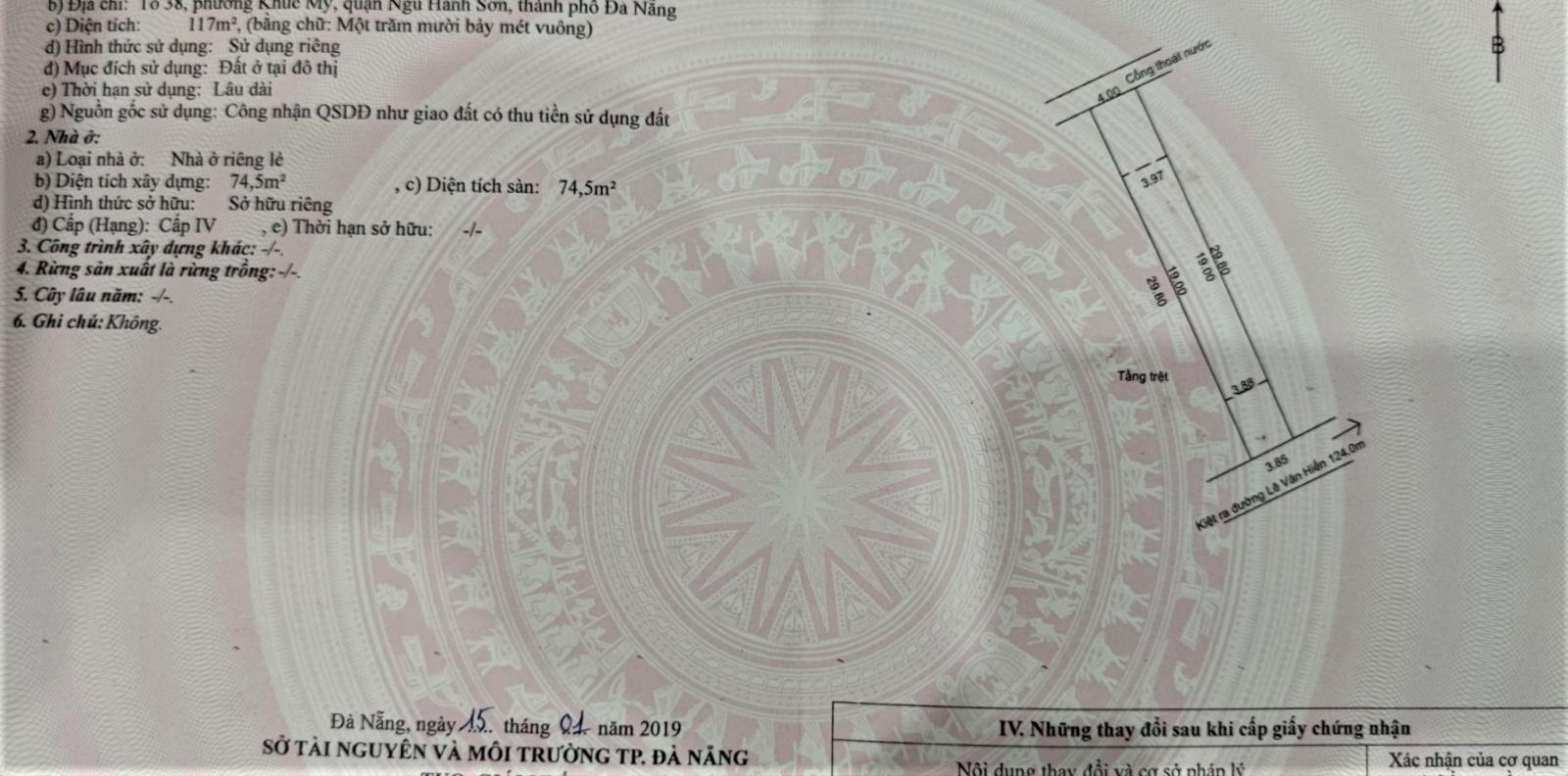 Bán đất tặng nhà kiệt 420 Lê Văn Hiến, kiệt 4m thông qua K20 Nam Việt Á