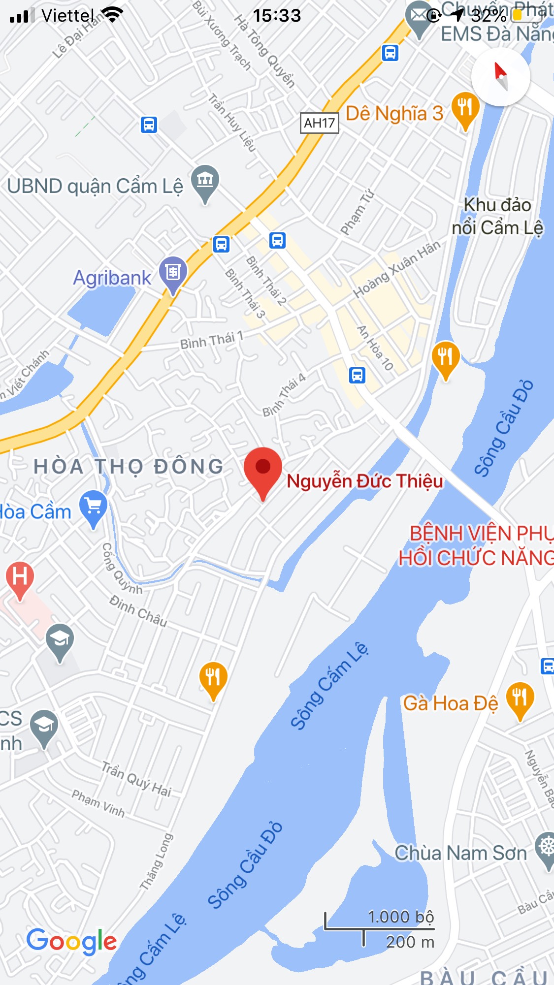 Bán lô đất đường Nguyễn Đức Thiệu, Diện tích : 75m2, Giá : 2ty500