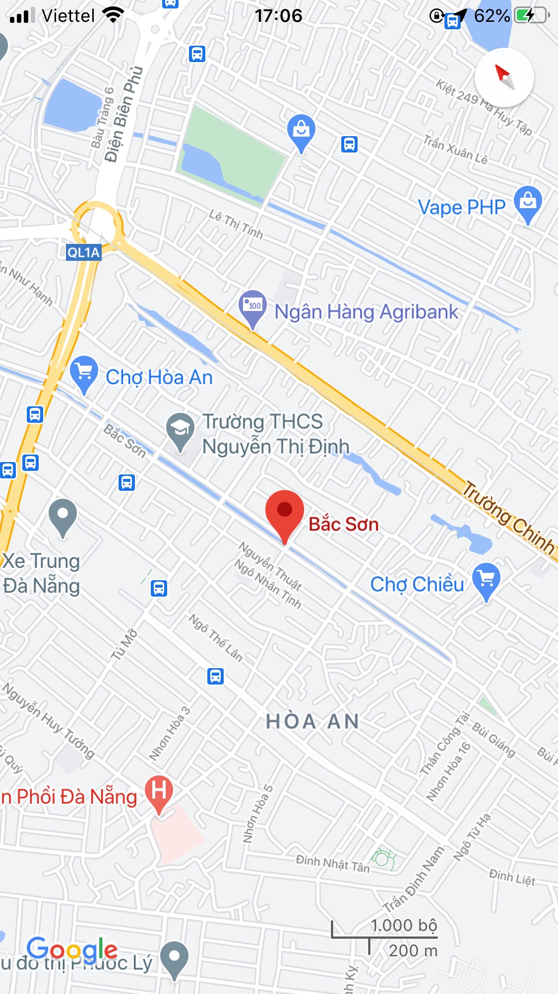 Bán nhà mặt phố đường Bắc Sơn, Phường Hòa An, Quận Cẩm Lệ; DT: 125m2; Giá: 7.5 tỷ