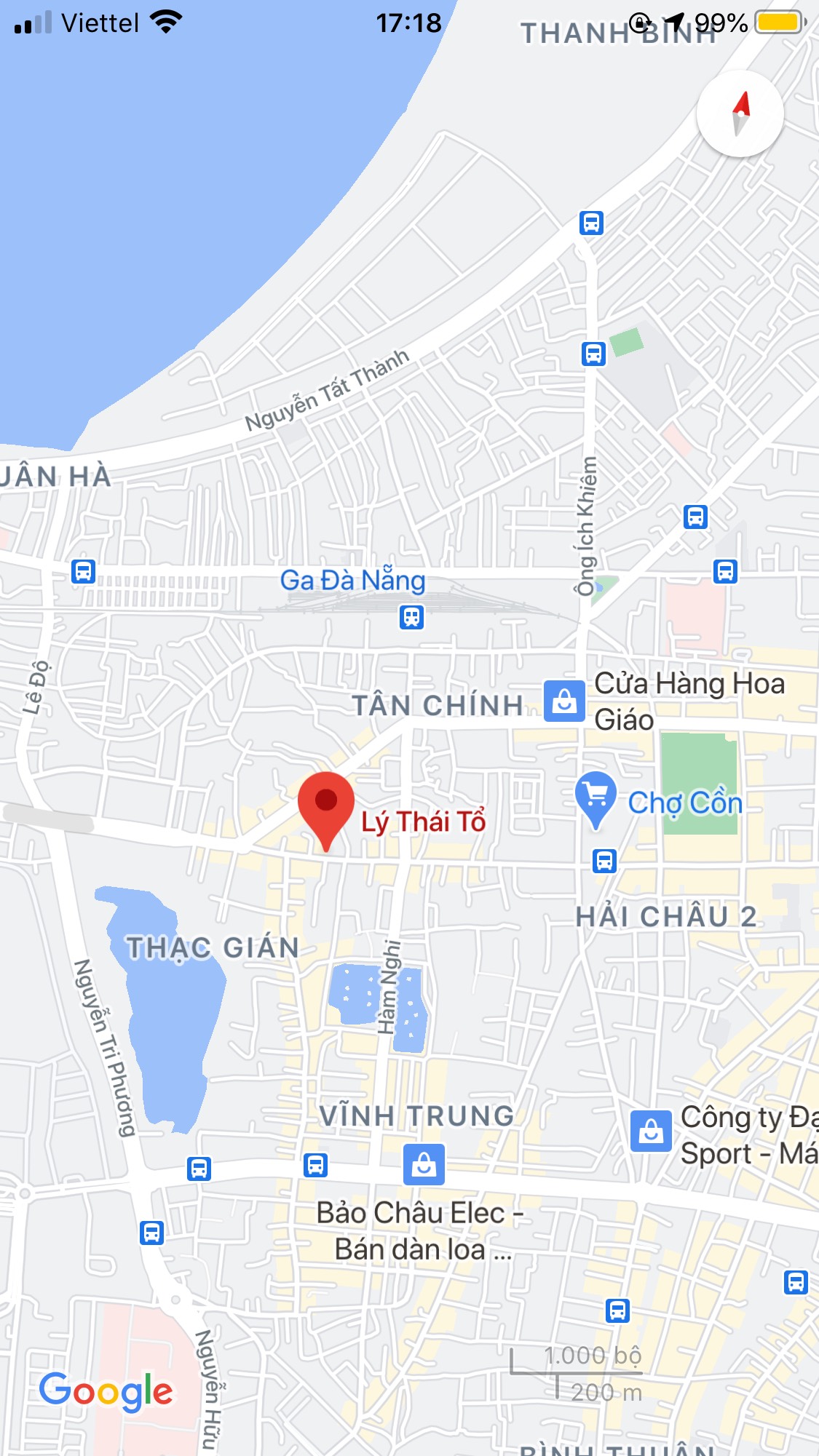 Bán nhà riêng đường Lý Thái Tổ, Phường Thạc Gián, Quận Thanh Khê. DT: 33.6 m2. Giá: 2.3 tỷ