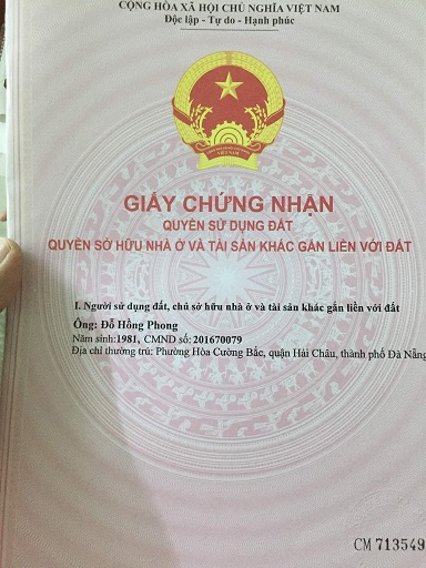 Chính chủ cần bán Chung cư Vicoland, Sơn Trà, Đà Nẵng