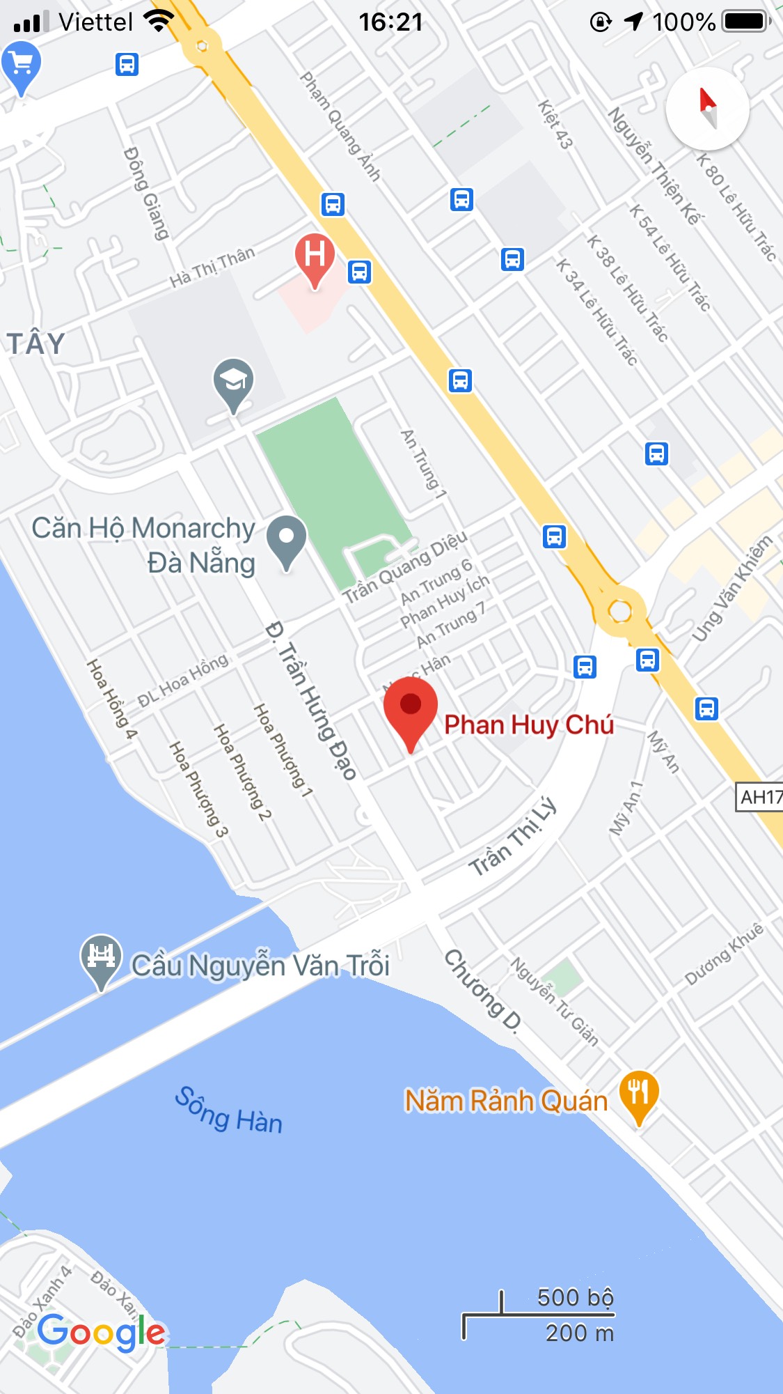Bán đất đường Phan Huy Chú, Phường Nại Hiên Đông, Quận Sơn Trà. DT: 125 m2. Giá: 10.5 tỷ