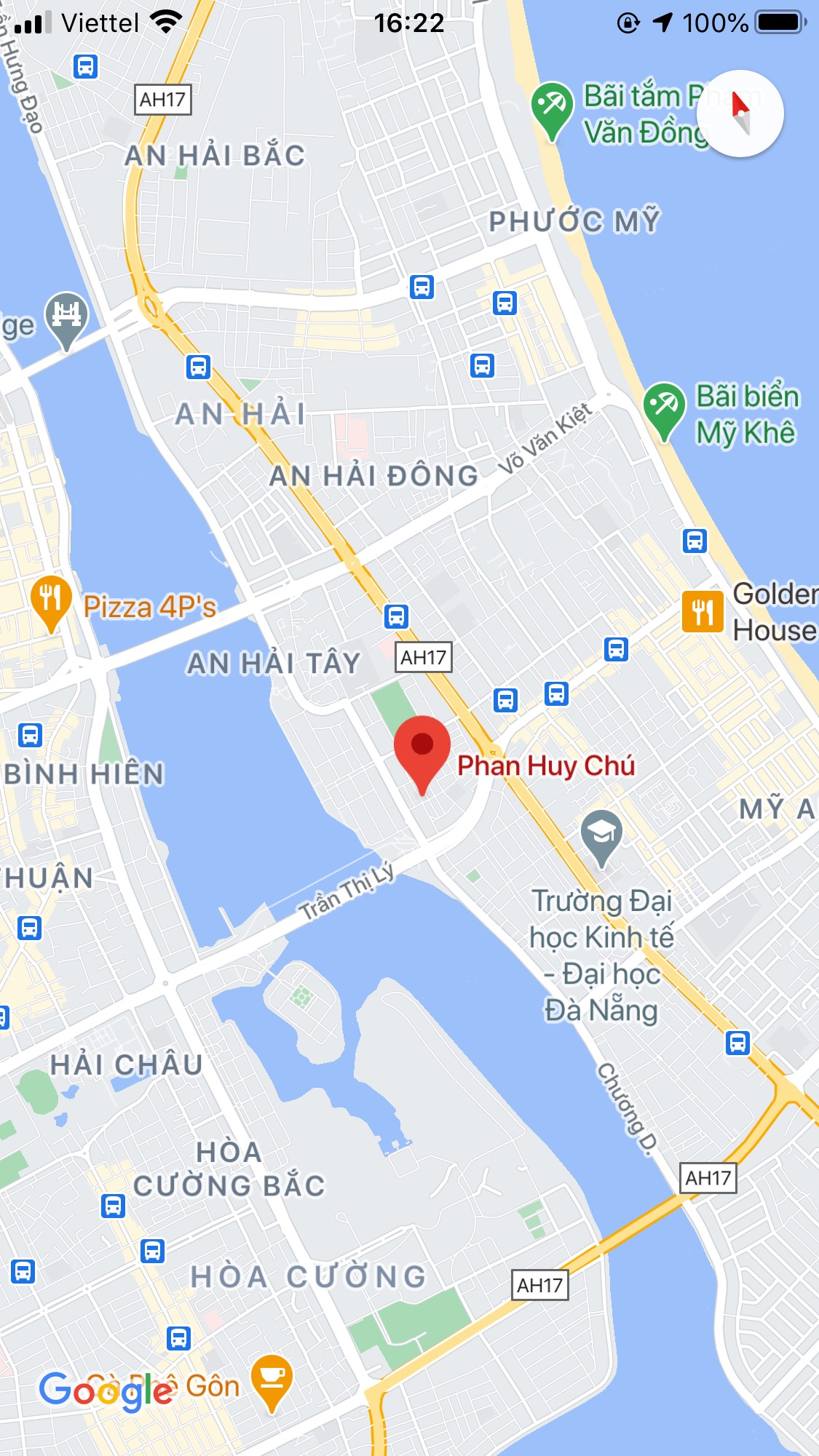 Bán đất đường Phan Huy Chú, Phường Nại Hiên Đông, Quận Sơn Trà. DT: 125 m2. Giá: 10.5 tỷ