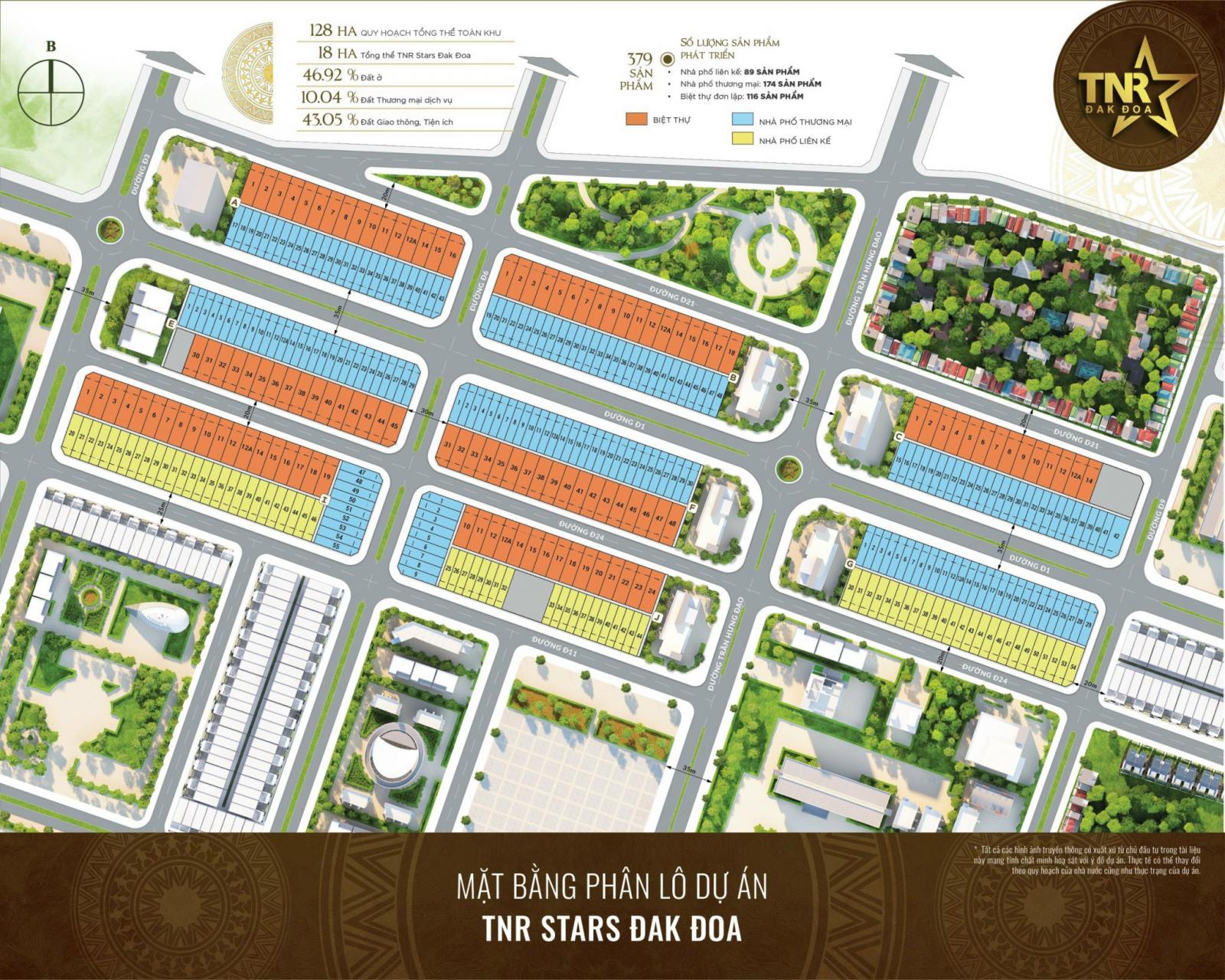 Đất nền Khu hành chính mới H.Đak Đoa, quy hoạch đồng bộ, sổ hồng riêng LH 0355 541 445 