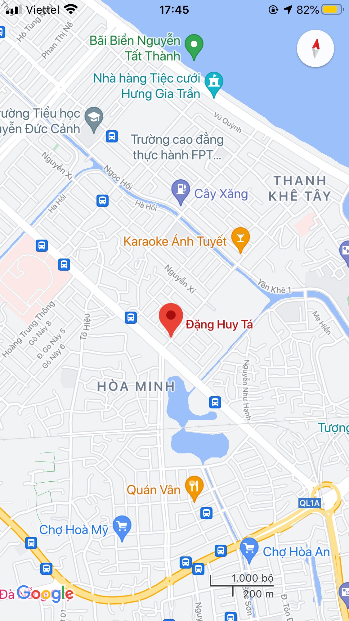 Bán nhà mặt phố đường Đặng Huy Tá, Phường Hòa Minh, Q.Liên Chiểu. DT: 85 m2. Giá: 5.3 tỷ