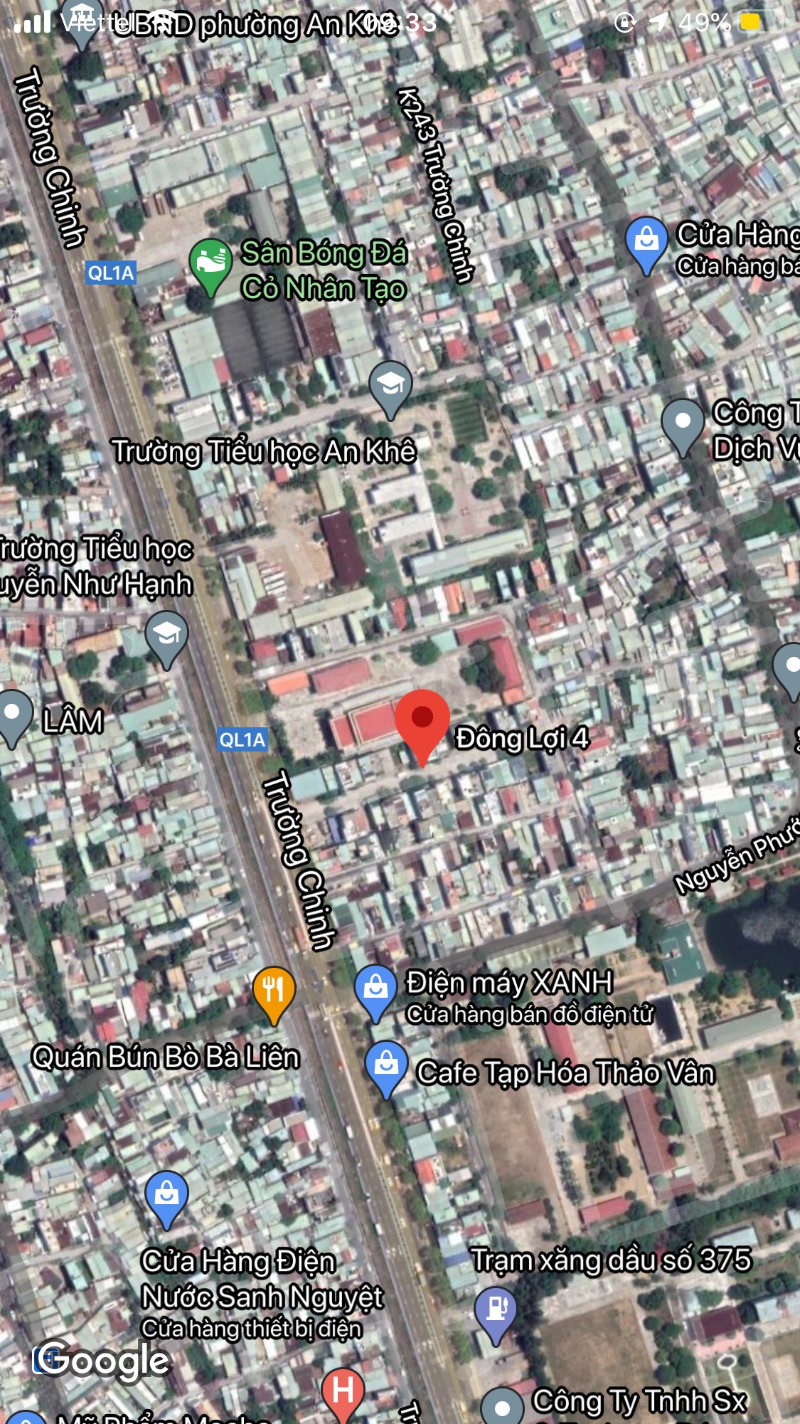Bán nhà mặt phố đường Đông Lợi 4, Phường An Khê, Quận Thanh Khê. DT: 76.7 m2. Giá: 4.7 tỷ