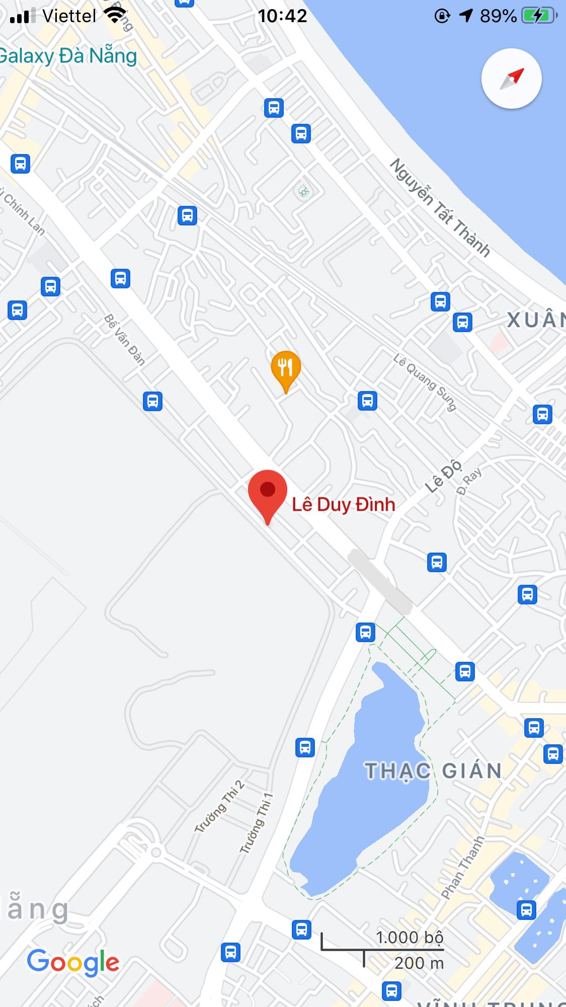 Bán nhà mặt phố đường Lê Duy Đình, Phường Hòa Khê, Quận Thanh Khê. DT: 70 m2. Giá : 5.4 tỷ