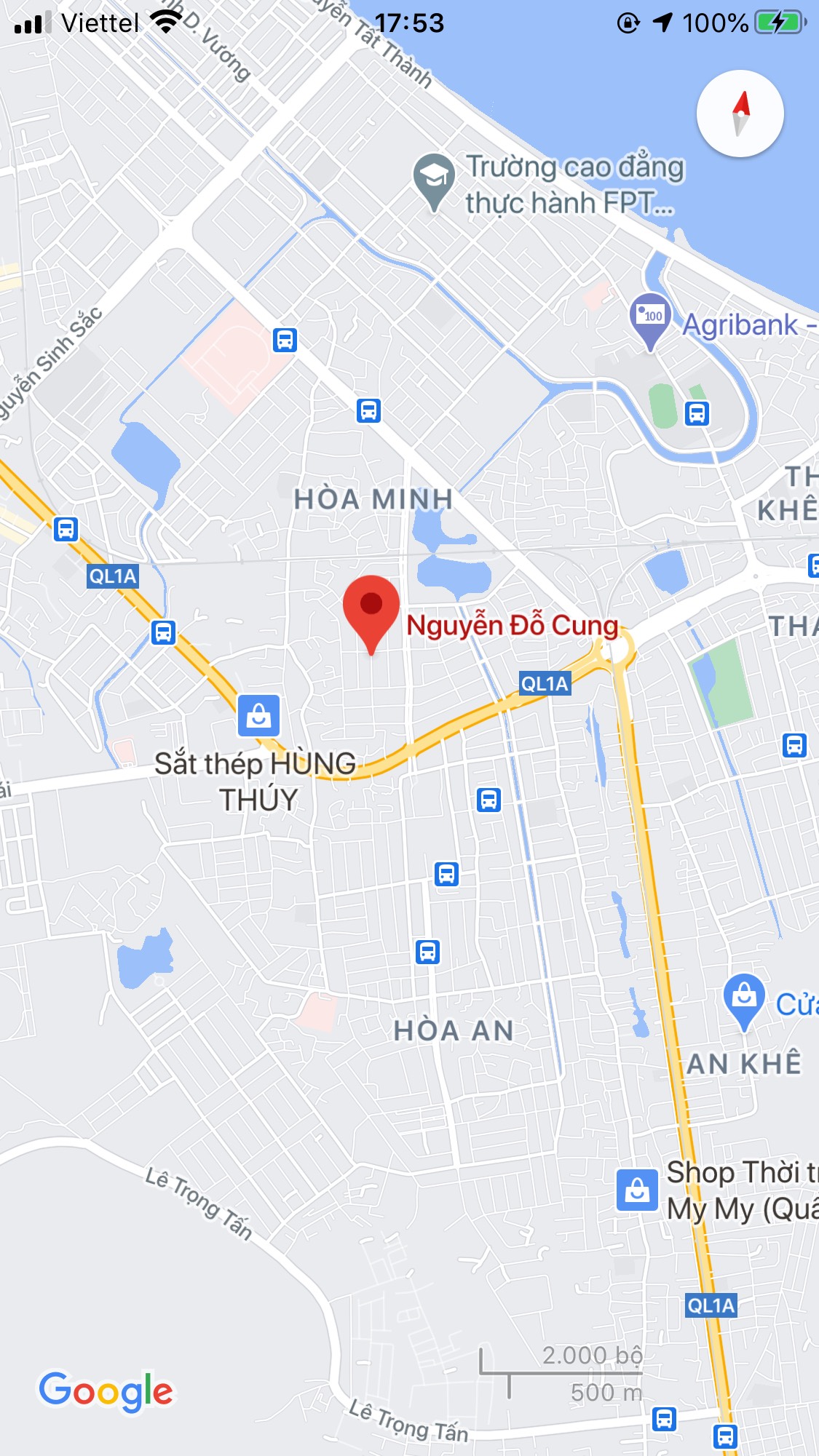 Bán nhà mặt phố đường Nguyễn Đỗ Cung, Phường Hòa Minh, Quận Liên Chiểu. DT: 110 m2. Giá: 5.7 tỷ