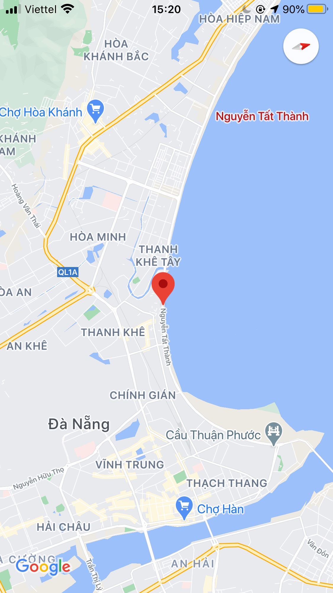 Bán đất đường Nguyễn Tất Thành, Phường Xuân Hà, Quận Thanh Khê. DT: 125 m2. Giá: 12 tỷ