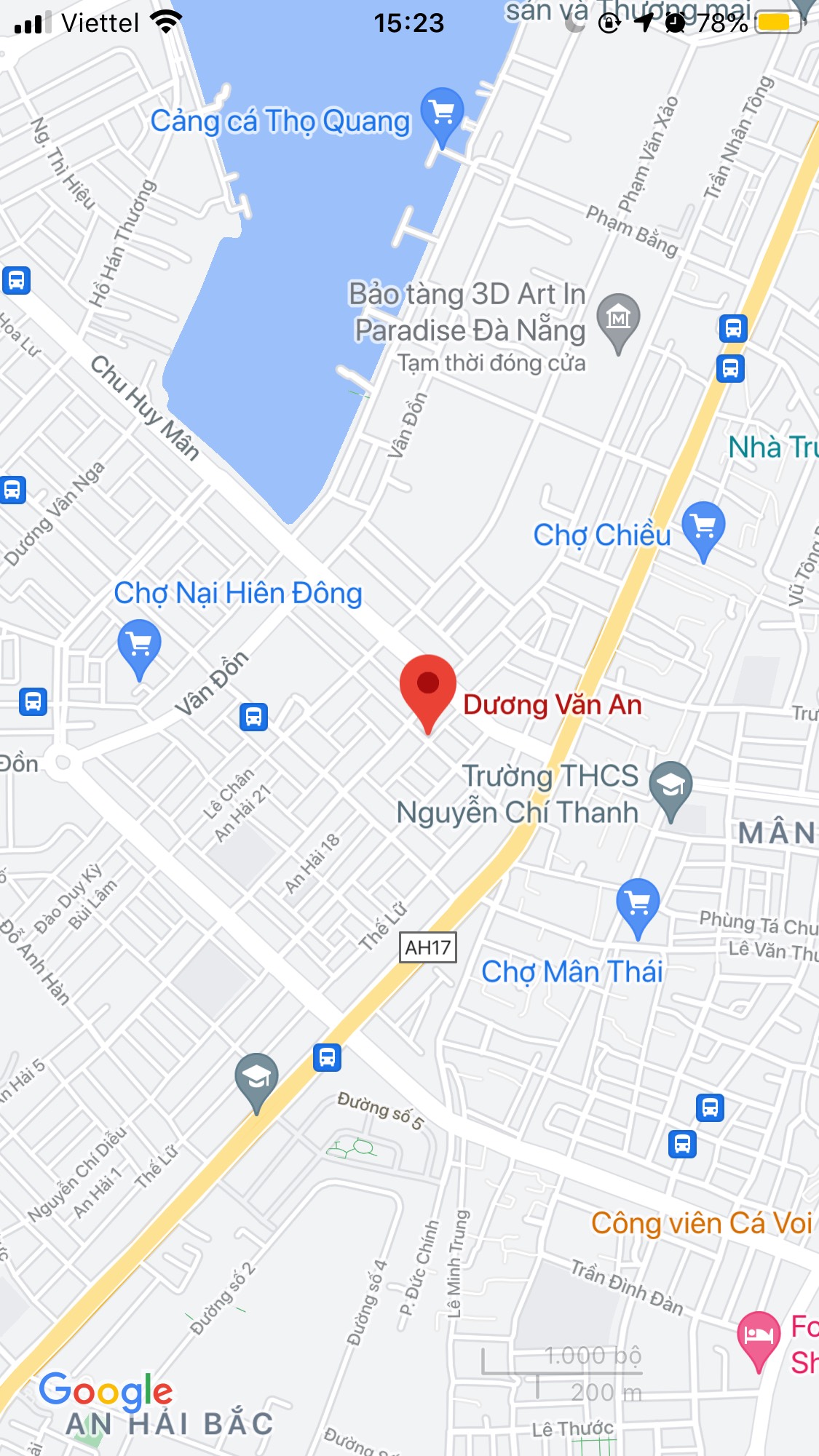 Bán đất đường Dương Văn An, Phường Mân Thái, Quận Sơn Trà. DT: 75 m2. Giá: 3,5 tỷ