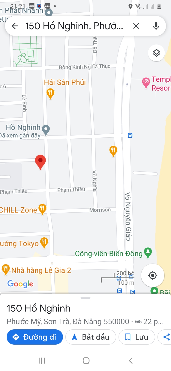Chính chủ bán đất đường Hồ Nghinh, Sơn Trà, Đà Nẵng: Dt: 300m2 (ngang 12m)