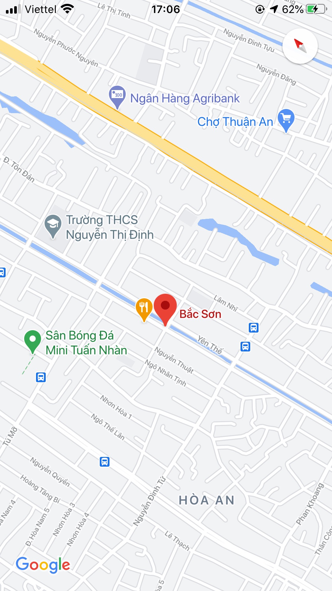 Bán nhà mặt phố đường Bắc Sơn, Phường Hòa An, Quận Cẩm Lệ. DT: 100m2, giá: 5,45 tỷ