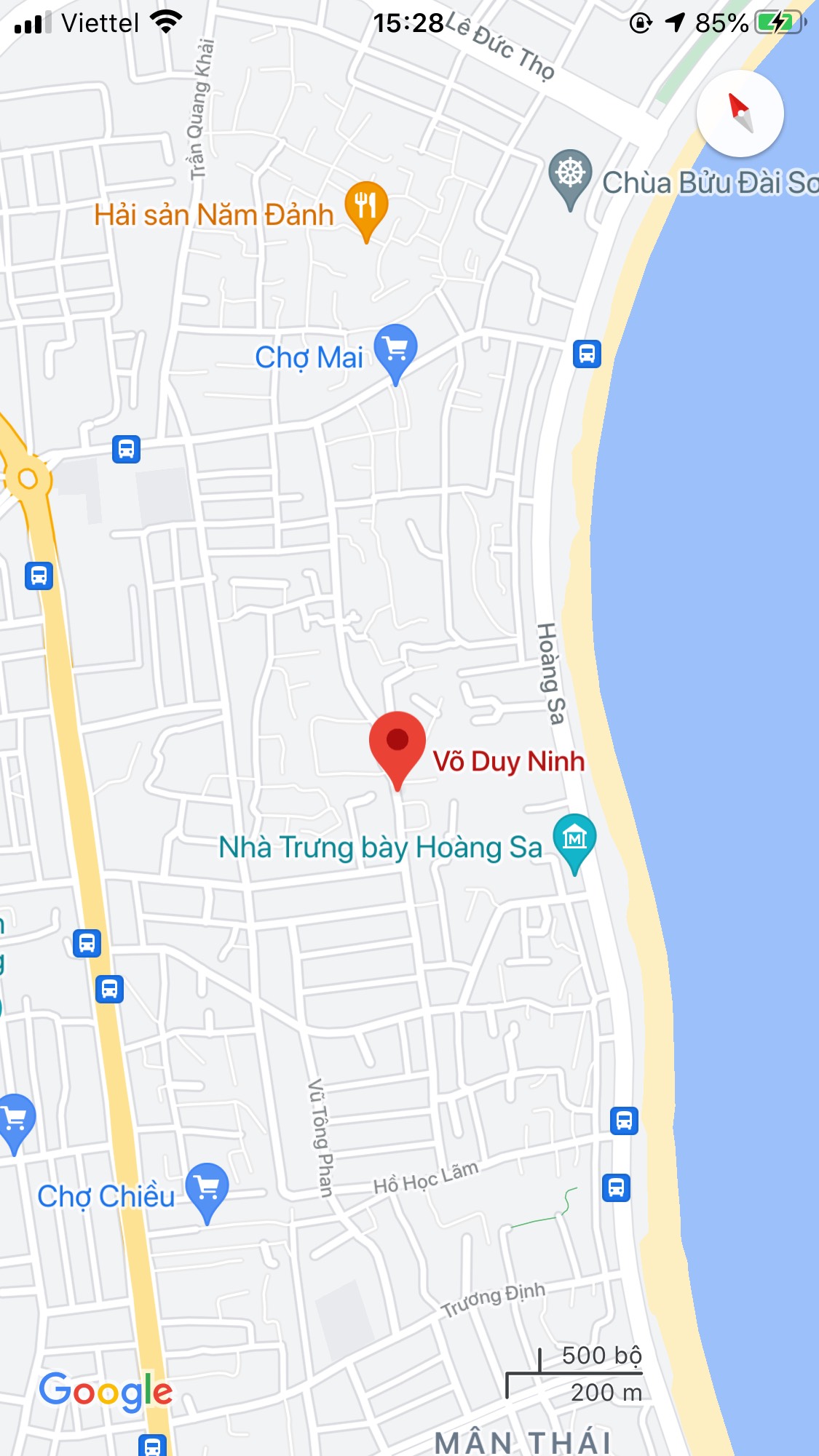 Bán nhà mặt phố đường Võ Duy Ninh, Phường Thọ Quang, Quận Sơn Trà. DT: 168.2m2, giá: 7,4 tỷ