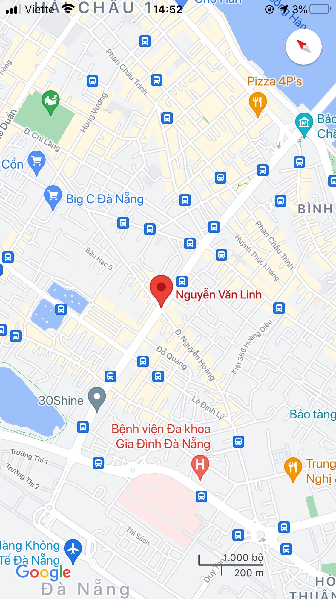 Bán nhà riêng đường Nguyễn Văn Linh, Quận Hải Châu. DT: 40 m2. Giá: 1,98 tỷ