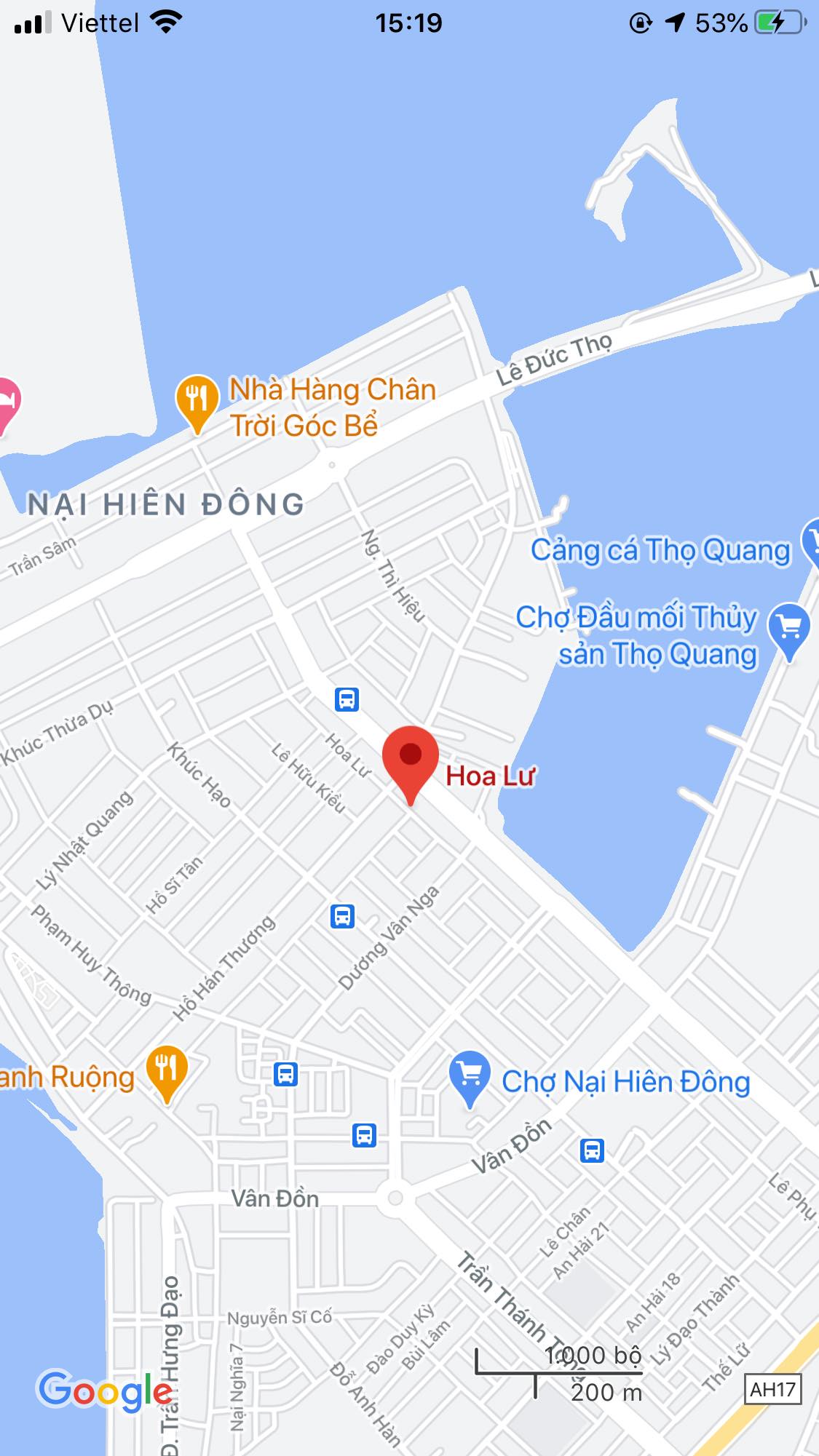 Bán đất đường Hoa Lư, Phường Nại Hiên Đông, Quận Sơn Trà. DT: 72 m2. Giá: 3,3 tỷ