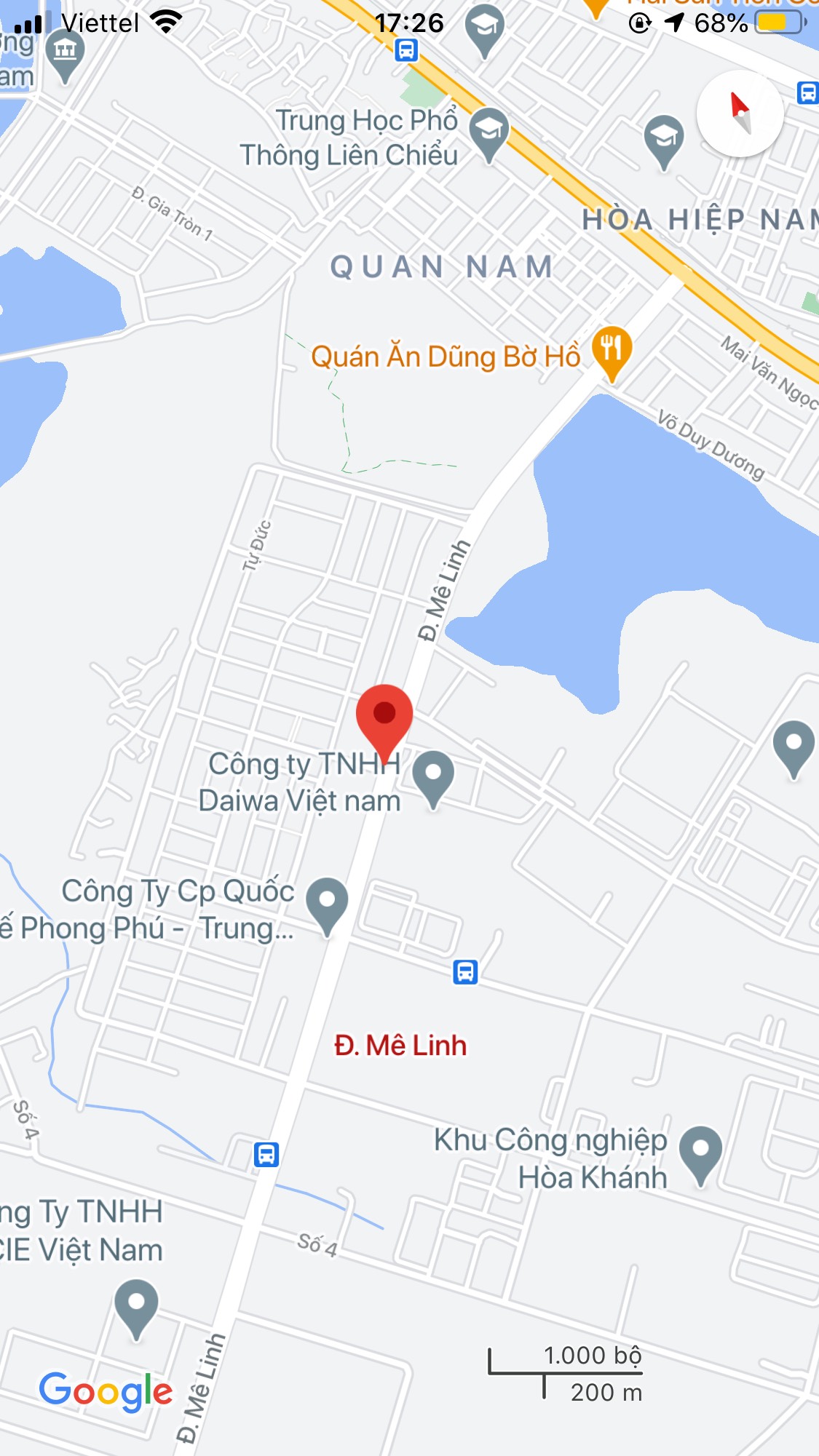 Bán đất đường Mê Linh, Phường Hòa Hiệp Nam, Quận Liên Chiểu. DT: 164.5 m2. Giá: 4.2 tỷ 