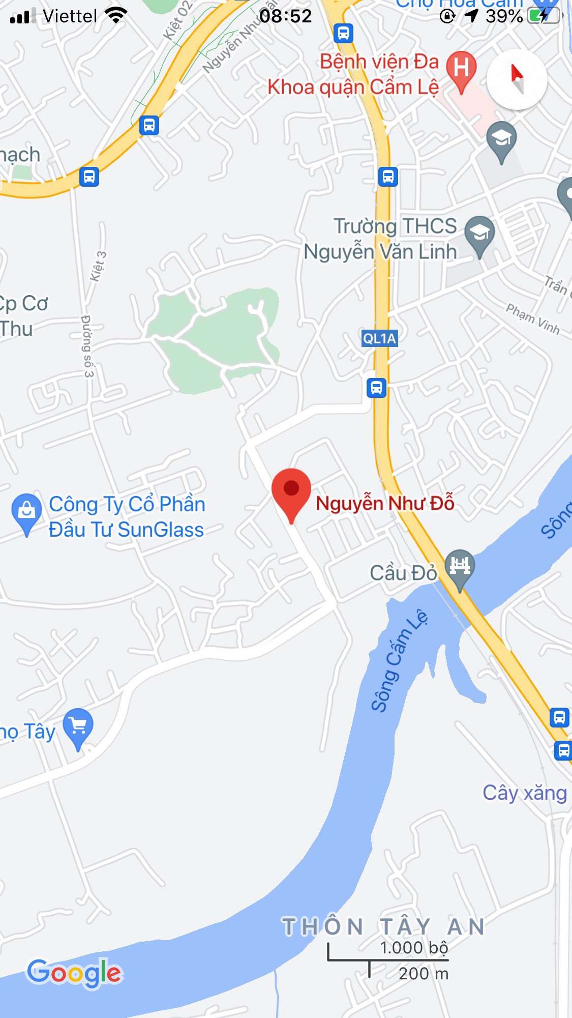Bán đất đường Nguyễn Như Đỏ, Phường Hòa Thọ Tây, Quận Cẩm Lệ; DT: 89.1 m2; Giá: 1.15 tỷ