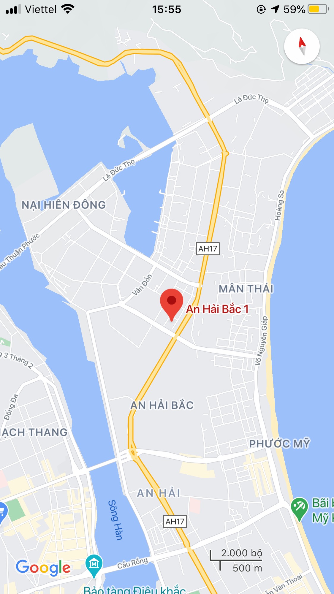Bán nhà mặt tiền đường An Hải Bắc 1, Phường An Hải Bắc, Quận Sơn Trà. DT: 47,4 m2 giá: 2,8 tỷ