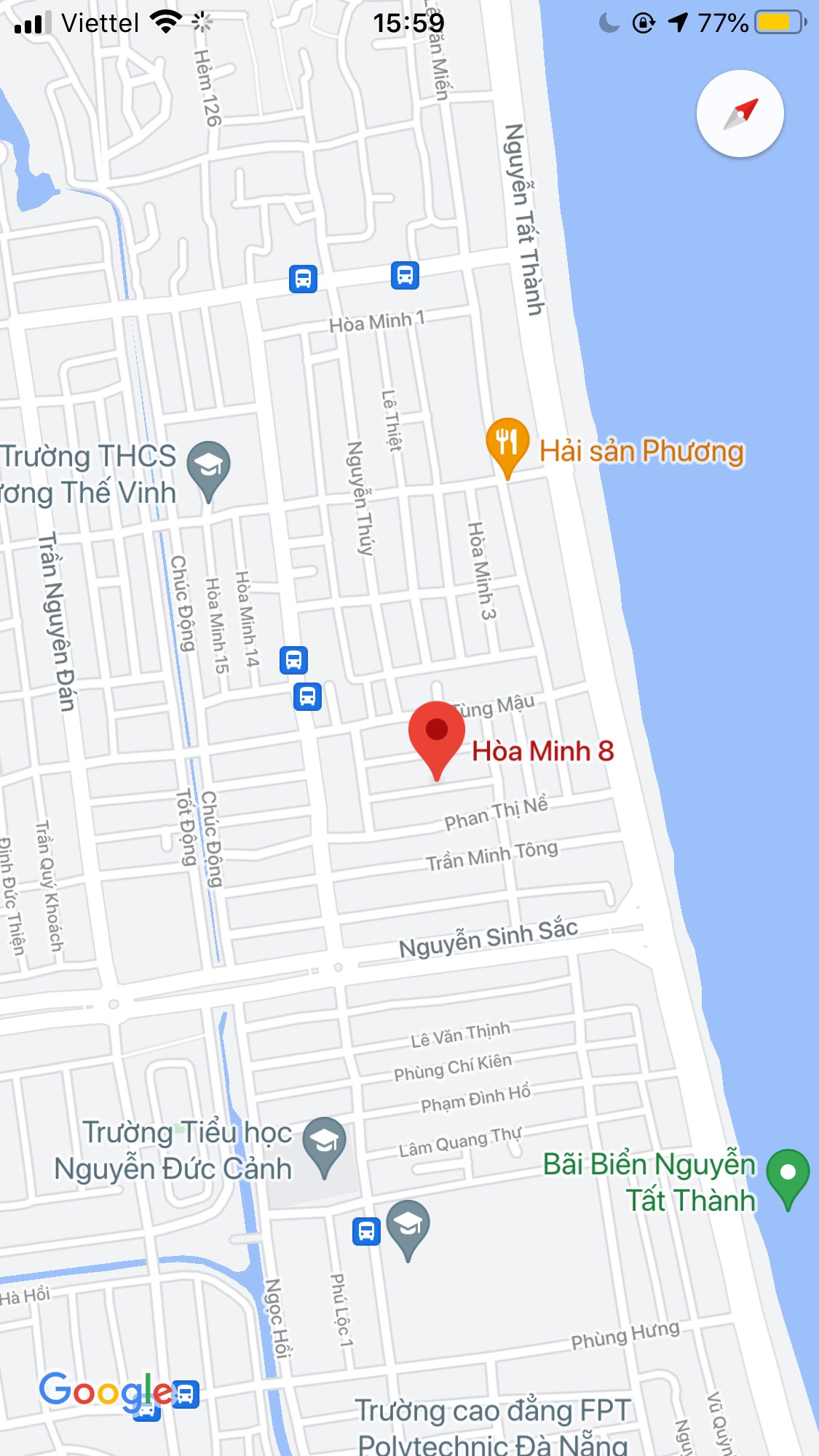 Bán nhà cấp 4 gác lửng mặt tiền đường Hòa Minh 8, quận Liên Chiểu. DT: 72,5 m2, giá: 3,2 tỷ