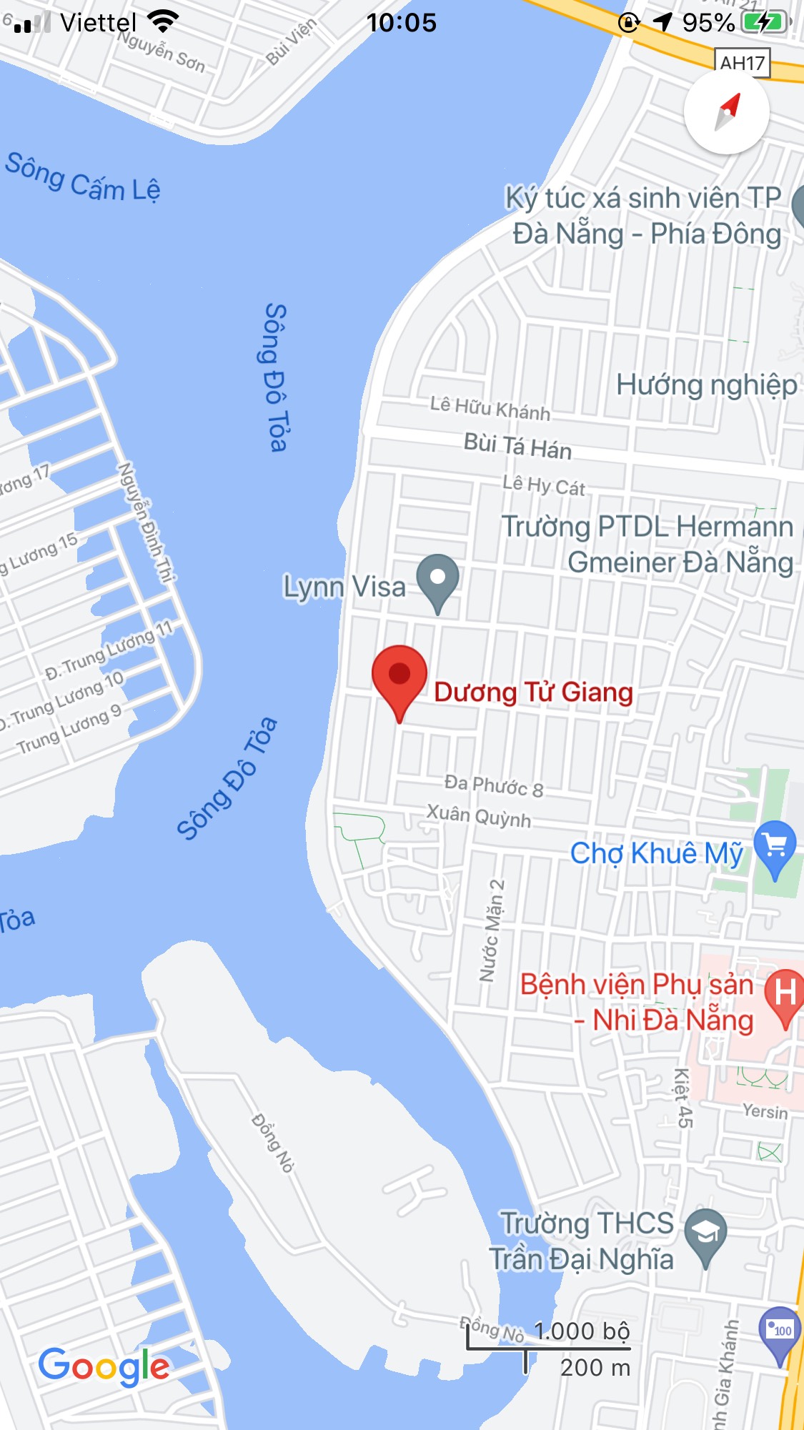Bán nhà mặt tiền đường Dương Tử Giang, Quận Ngũ Hành Sơn, DT: 90 m2. Giá: 6,5 tỷ