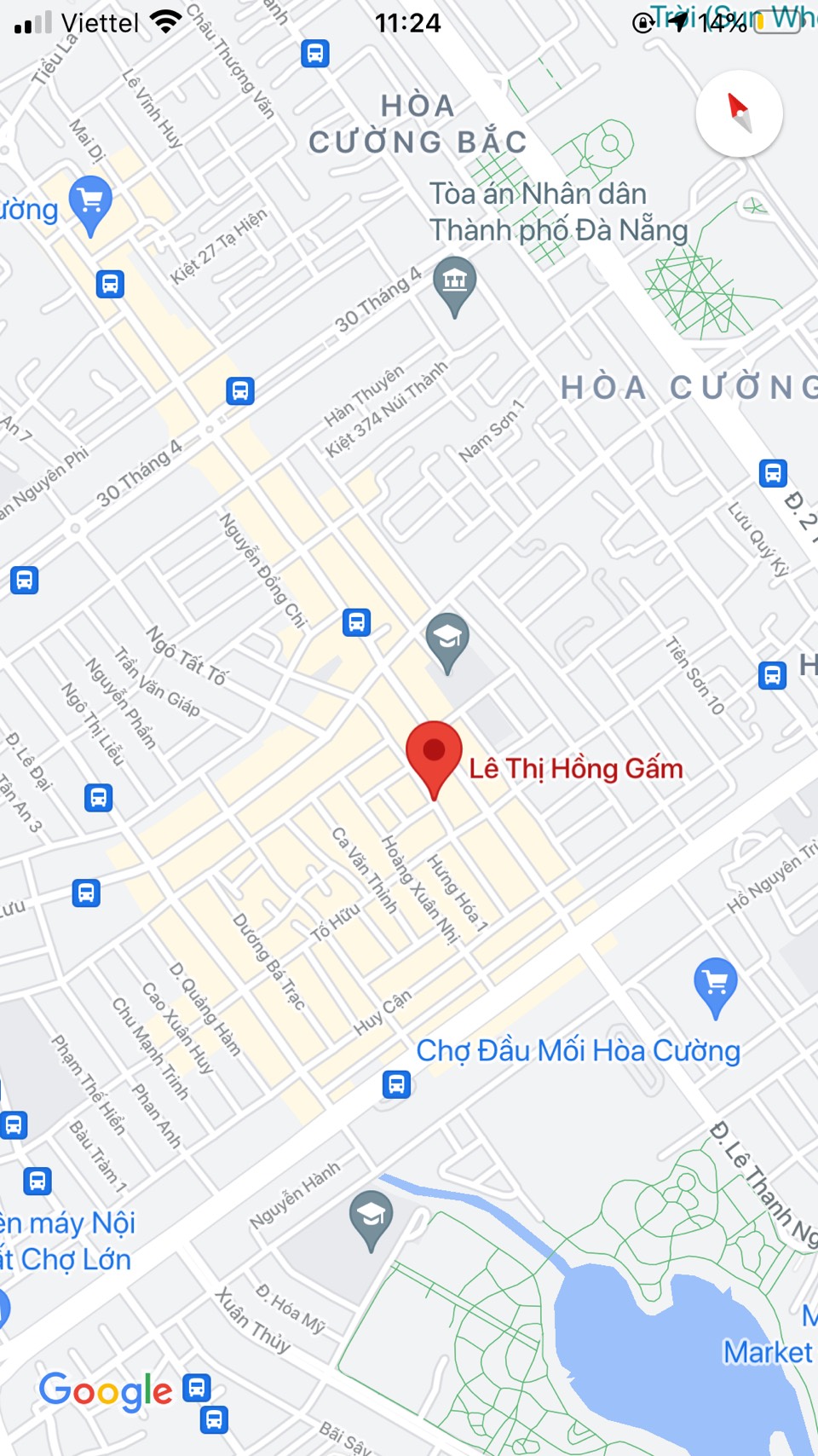 Bán nhà mặt tiền đường Lê Thị Hồng Gấm, Quận Hải Châu. DT: 64m2 giá 5,5 tỷ
