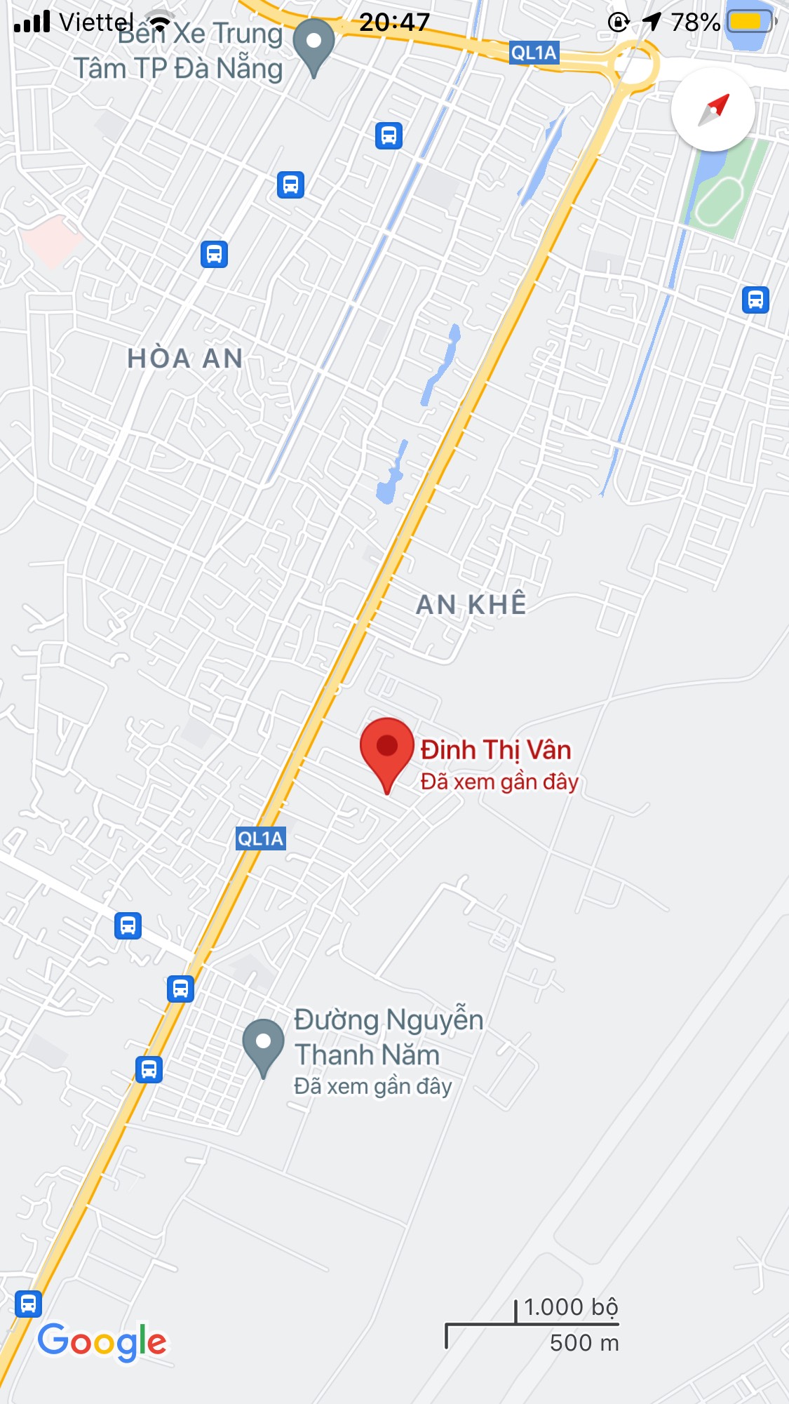 Bán nhà mặt tiền đường Đinh Thị Vân, Phường An Khê, Quận Thanh Khê. DT: 99,6 m2. Giá: 6,5 tỷ