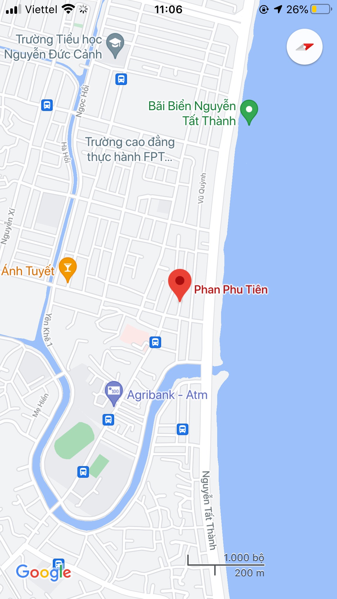 Bán nhà mặt tiền đường Phan Phú Tiên, Quận Thanh Khê. DT: 58,5 m2. Giá: 3,85 tỷ