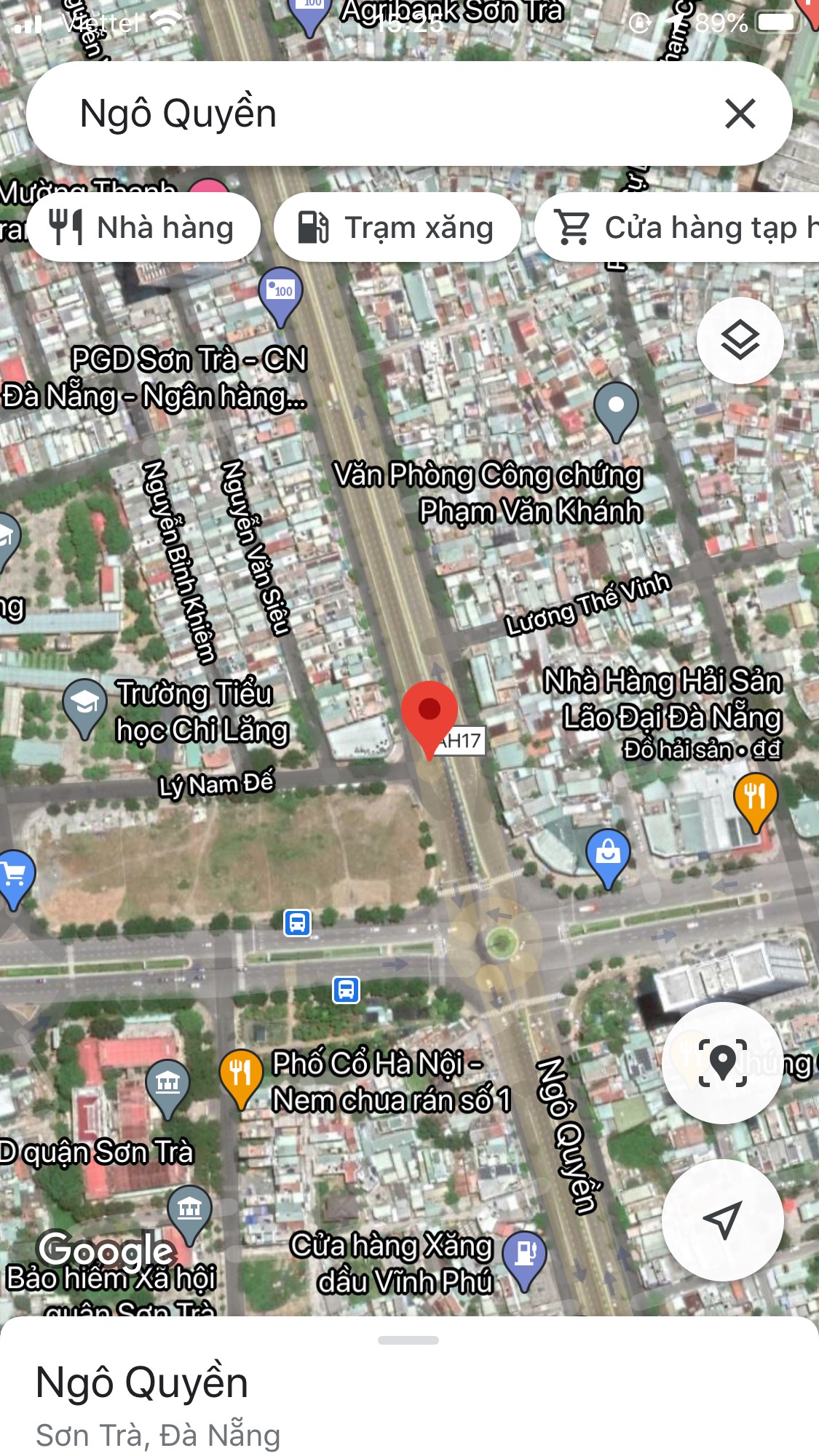 Bán nhà mặt tiền đường Ngô Quyền, Phường Thọ Quang, Quận Sơn Trà DT: 190 m2. Giá: 17 tỷ